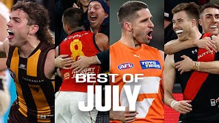 BEST footy highlights 😱 July 2024  AFL [upl. by Oiluig]