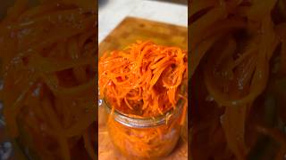 Quick amp Easy Korean Carrot Salad Recipe 🌶️  Delicious Morkovcha in Minutes 🥕 [upl. by Ecinert]