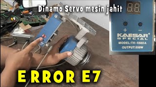 Dinamo mesin Jahit Error E7 [upl. by Hazem95]