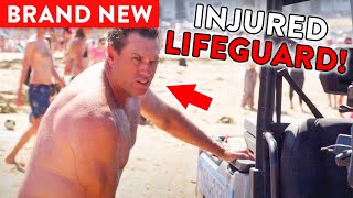 Lifeguard Injures Himself During Mass Rescue [upl. by Dave734]