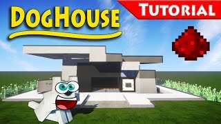 The DogHouse You Always Wanted  Minecraft  How to build  Tutorial  Redstone  modern [upl. by Dodson]