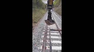 Routine maintenance of railroad track [upl. by Hay10]