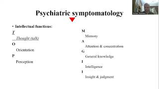 Psychiatric symptomatology  Part 4 of 6 Intellectual functions TOP  Prof Hesham Sheshtawy [upl. by Asiral269]