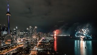 Toronto New Year fireworks 2023 [upl. by Llennoc]