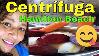 Centrífuga de frutasMarca do produto Hamilton beachganhei de uma amigaproduto maravilhoso [upl. by Neelehtak]