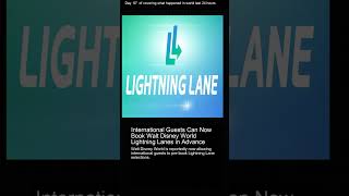 International Guests Can Now Book Walt Disney World Lightning Lanes in Advance [upl. by Sorrows]