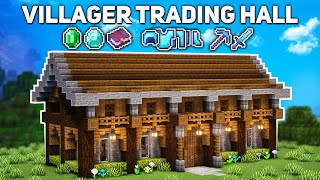 Minecraft Villager Trading Hall Tutorial how to build [upl. by Ynaffyt413]