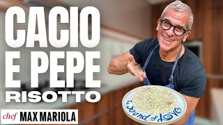 RISOTTO CACIO E PEPE col Trucco per farlo Cremoso e Saporito  Ricetta di Chef Max Mariola [upl. by Charmion]