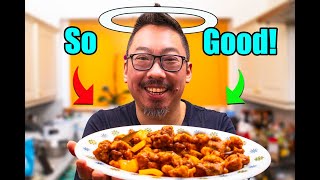 Sweet and Sour Pork Cantonese Style  Crazily Crispy Batter Recipe [upl. by Arlynne]