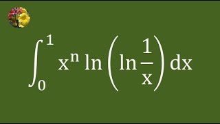 Evaluating definite integral using EulerMascheroni constant [upl. by Honebein]