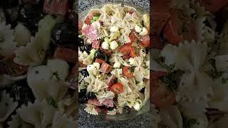 Easy GF Italian Pasta SaladSO GOOD [upl. by Nataline695]