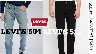 LEVIS 504 amp LEVIS 513 MEN ESSENTIALBASIC JEANS  UNBOXINGHAUL JEANS INDIA  HARSHAL JHALAWAT [upl. by Melville]