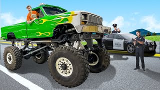 Driving My Monster Truck 100 Miles To The Beach [upl. by Nessim22]