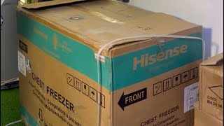 Unboxing my new Hisense Chest Freezer [upl. by Spieler]