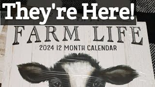 New Dollar Tree 2024 Farmhouse Calendars [upl. by Chisholm]