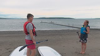 Mis au défi Claude Bernatchez et la planche à pagaie [upl. by Kcirneh]