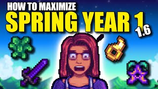 How to MAXIMIZE Spring Year 1 in Stardew Valley 16 [upl. by Zwick]