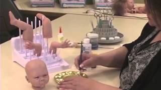 Making Reborn Baby Dolls with Denise Pratt Part 3 Warm Blush Texture [upl. by Codi]