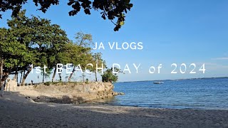 JA Vlogs 1st Beach Day of 2024 [upl. by Warthman]