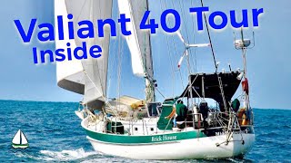 Bluewater Sailboat TourINSIDE a Valiant 40 Our Tiny Home2 Of 3 Patrick Childress Sailing 31 [upl. by Garcia]