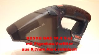 BOSCH GAS 108 VLI mit EigenbauVorfilter [upl. by Enhpad501]