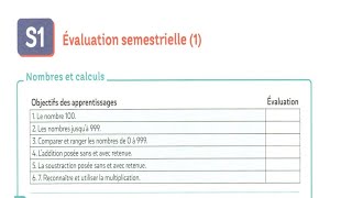 Evaluation semestrielle calcul multiplier mesurer une longueur une masse géométrie les maths ce1 ce2 [upl. by Nevak]