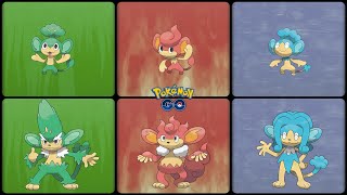 Pokemon Go Evolving Pansage into Simisage amp Pansear into Simisear amp Panpour into Simipour [upl. by Atlanta]