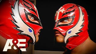 Dominik Mysterio Unveils His Fathers ICONIC Debut Outfit  WWEs Most Wanted Treasures  AampE [upl. by Gove]