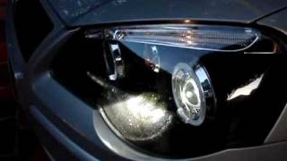 VW Polo Sportline 9N3 Farol Junyan Projetor Xenon 4300k [upl. by Bremser509]