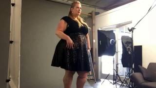 On the set with plus size model Claudia Floraunce wearing Torrid [upl. by Jephthah]