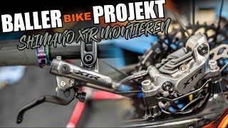 SHIMANO XTR  Montieren  Leitung kürzen  BALLER BIKE PROJEKT [upl. by Eagle]