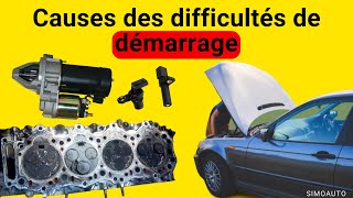 Les causes des difficultés de démarrage dun véhicule  SIMOAUTO [upl. by Nosnej]