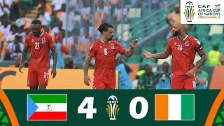 Equatorial Guinea vs Ivory Coast 40  CAF Africa Cup of Nations 2023  Match Highlights [upl. by Yllak]