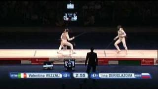 ECH 2010 Leipzig Womens Foil Semifinal VEZZALI ITA vs DERIGLAZOVA RUS [upl. by Jacie]