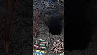 Different Types of Unique Crackers Testing in Hole with Agarbatti POV Bullet Bomb Bidi Bijli Bomb [upl. by Scandura]