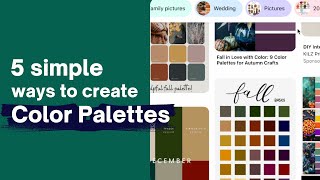 How to create Color Palettes in MINUTES [upl. by Iba864]