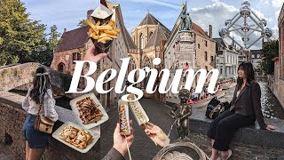 BELGIUM VLOG  exploring fairytale cities Brussels Bruges amp Ghent 🇧🇪 [upl. by Genet]