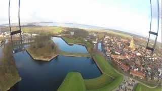 Aerial video Naarden Netherlands [upl. by Yllek]