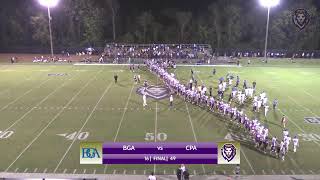 2024 Livestream  CPA Football vs BGA [upl. by Amy]