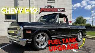 Chevy C10 Restomod Aftermarket Fuel Tank Install  Test Drive [upl. by Dlaner]