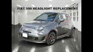 Fiat 500 Headlight Bulb Replacement 2012 and up [upl. by Orms]