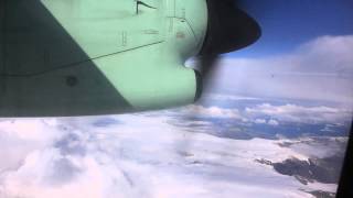 Wideroe Dash 8 Short field Performance and STUNNING Full Flight from Sandane to Sogndal HD [upl. by Issac367]