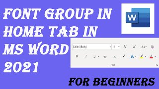 How to use Font group in Home Tab [upl. by Allenotna959]