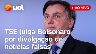 🔴 Julgamento de Bolsonaro no TSE ao vivo Ministros votam sobre divulgação de fake news sobre Lula [upl. by Biagio]