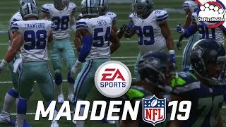 MADDEN NFL 19  Playoffs Saison 1819 Wildcard Round  NFC Seahawks  Cowboys [upl. by Ivanah180]