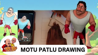 Motu Patlu DrawingMotu Patlu John The Don [upl. by Anselmi]