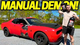 I Built A Manual Dodge Demon Lets Add Nitrous [upl. by Anaili]