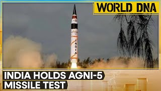 India successfully launches nuclearcapable Agni5 ballistic missile Can strike up to 5000 KMs [upl. by Ahtenek250]