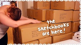 HUGE Sketchbook Delivery [upl. by Andra873]