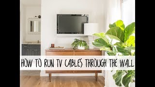 How to Run TV Cables Through the Wall [upl. by Carlene761]